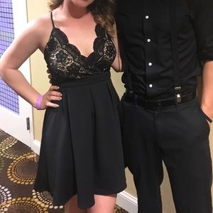 Flattering black dress